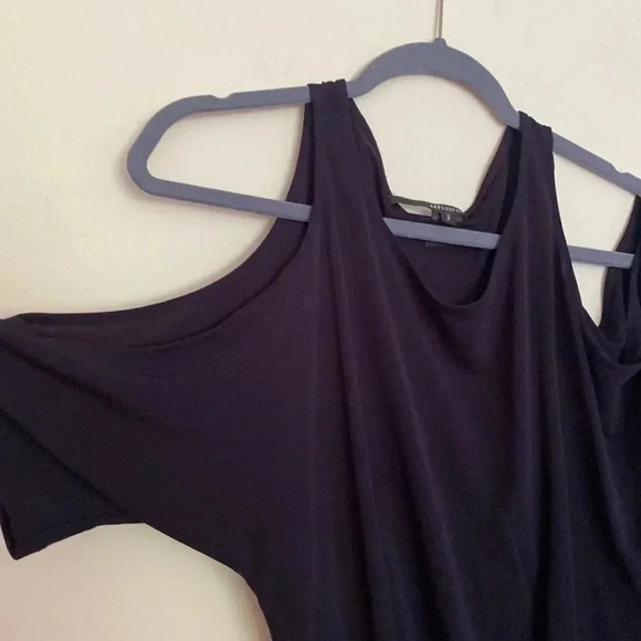 JAY Godfrey sz 2 black midi dress with cut out shoulders gorgeous! - Picture 3 of 8